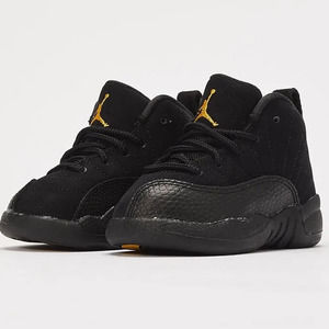 Jordan Kids Sneakers Black and Gold